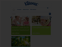 Tablet Screenshot of kleenex.de