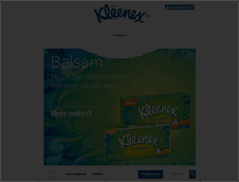 Tablet Screenshot of kleenex.nl
