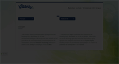 Desktop Screenshot of kleenex.be